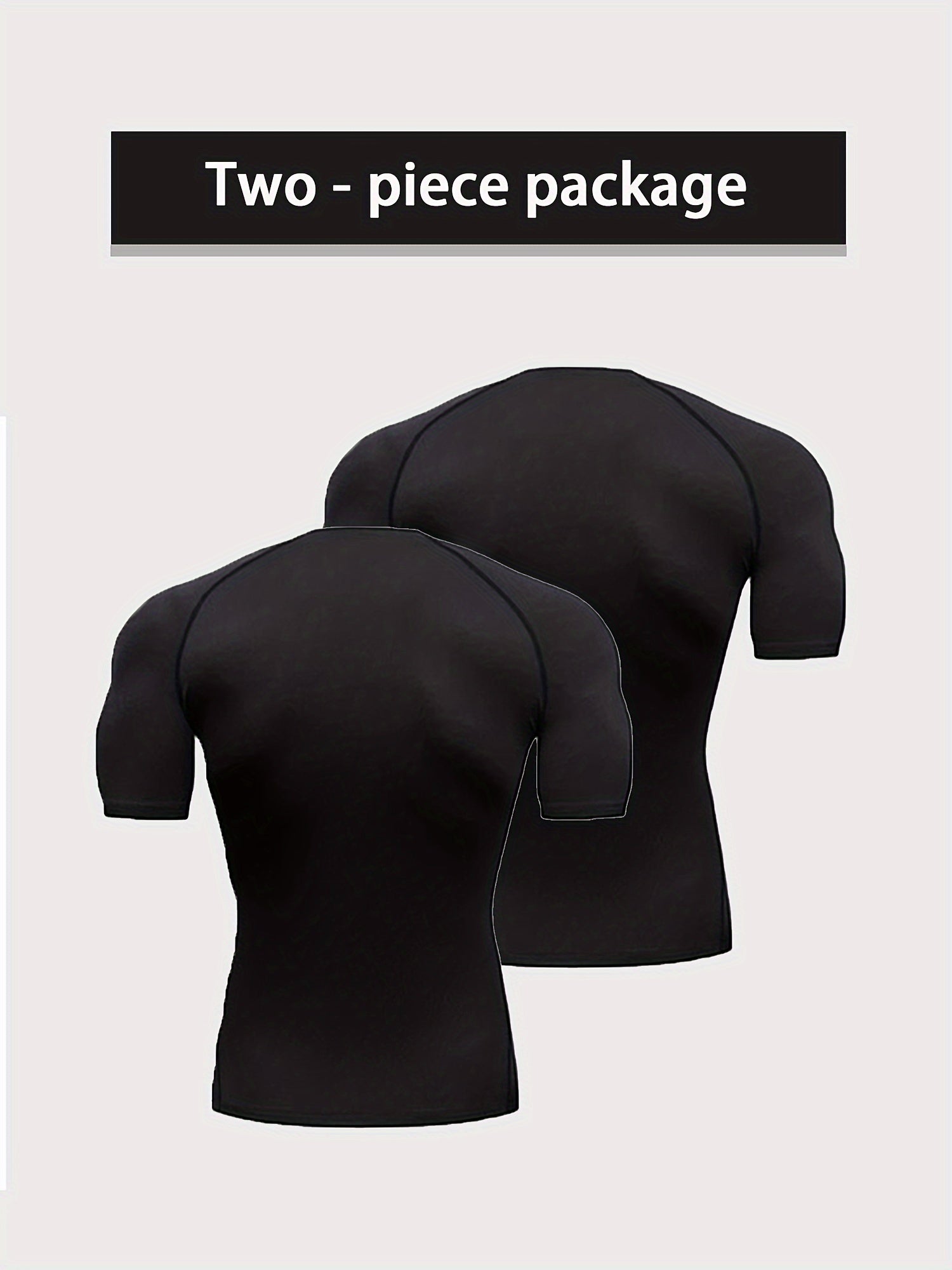 Men's Short Sleeve Compression T-Shirt for Fitness Activities