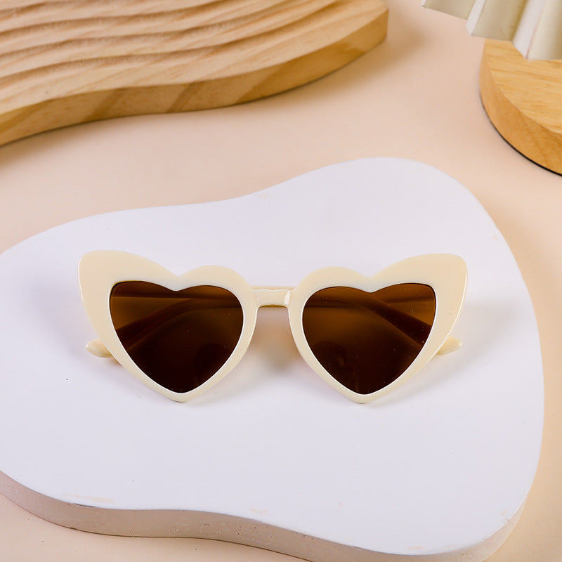 Y2K Heart Shaped Sunglasses UV Protection UV400 for Party