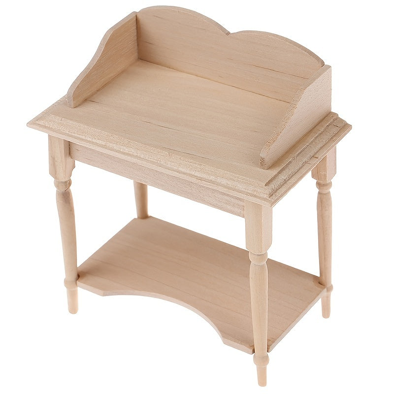 Baby House Mini Furniture Wooden Storage Table