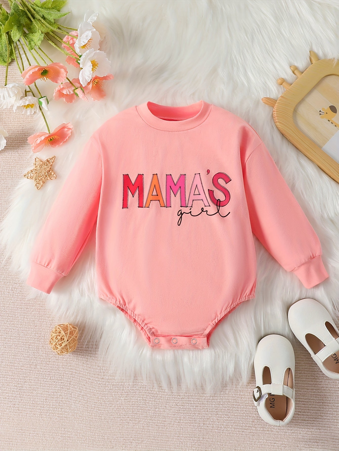 Cozy Baby Girl Cotton Long Sleeve Romper Bodysuit