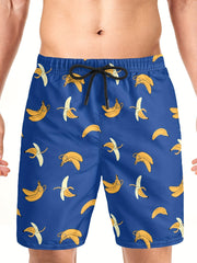 Bananas Drawstring Swim Trunk Men's Board Shorts