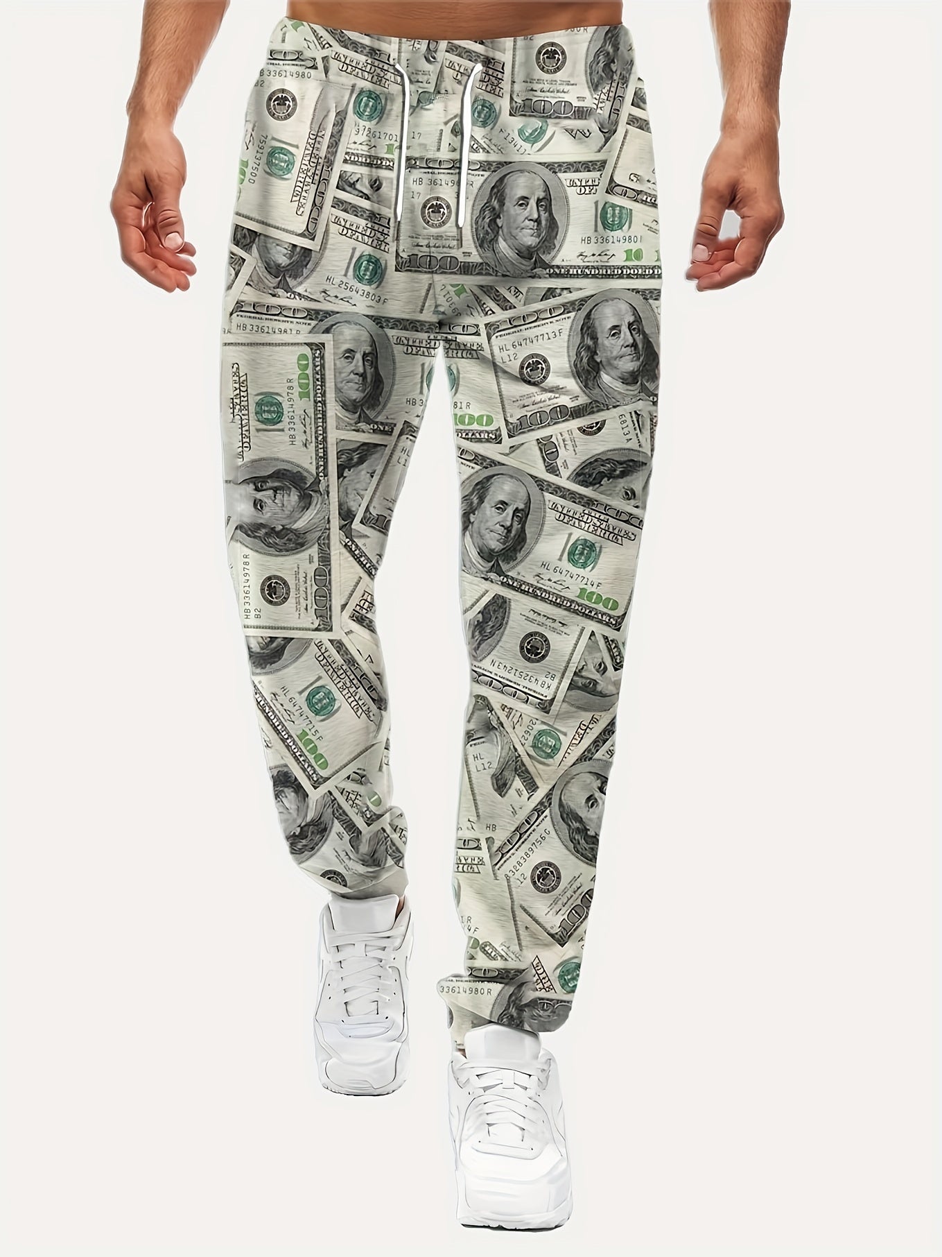 Geometric Pattern Men's Drawstring Sweatpants Jogger Pants