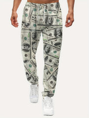 Geometric Pattern Men's Drawstring Sweatpants Jogger Pants