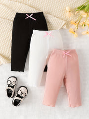 Baby Casual Trousers 3pcs Outfit Kid's Leggings