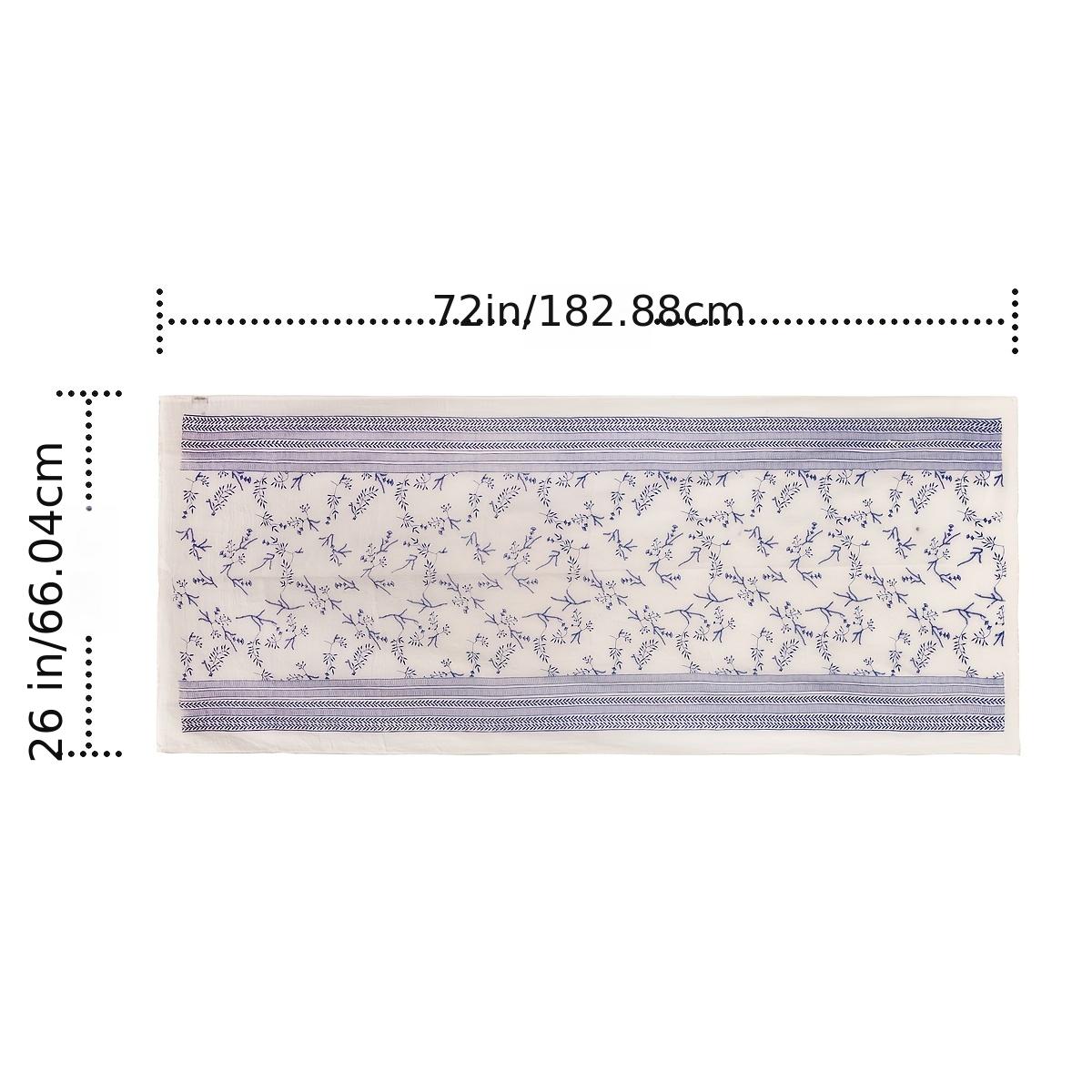 Linen Floral Print Scarf Head Wrap Women Neck Scarf Outdoor Hijab
