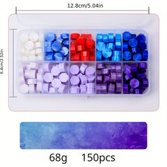 150pcs Boxed Colored Wax Pellets Sealing Wax Particles