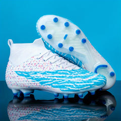 Kid's Outdoor Striped Soccer Cleats Anti Skid Shoes for Training