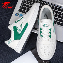 JNAK Bamboo Pattern Low Skate Shoes Lightweight Platform Sneakers