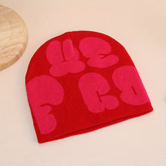 Fashionable Knit Hat With Bunny Ears - Unisex
