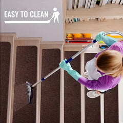 Non Slip Carpet Stair Treads for Wooden Steps - Set of 20