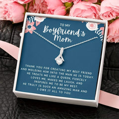 Rhinestone Pendant Necklace With Meaningful Message Card