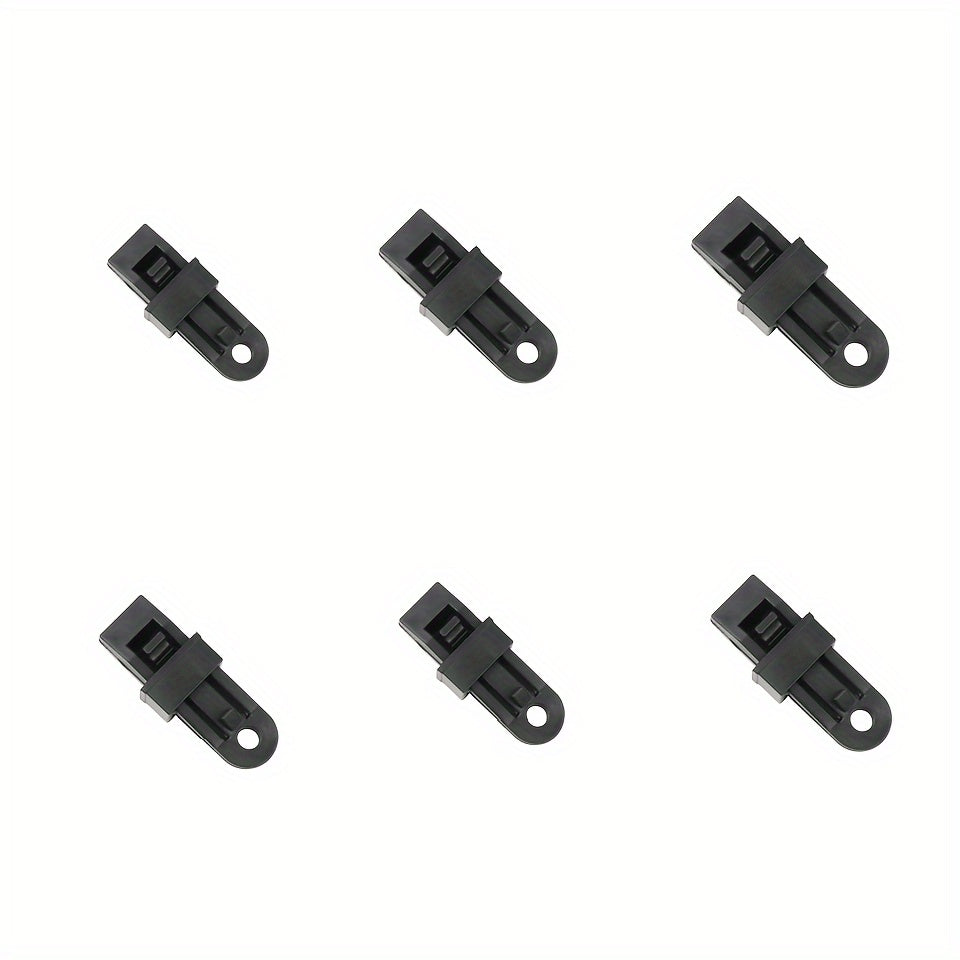 6pcs Outdoor Tent Canopy Windproof Fixed Clips Plastic Clip Safety Buckle