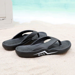 JIAGEYA Men's Flip Flops Lightweight Non Slip Thong Sandals