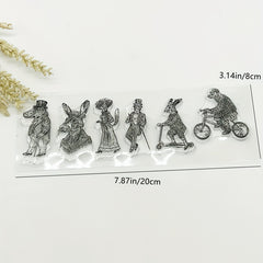 1pc Animal Stamp Painting Tool DIY Scrapbooking Decoration Silicone Seal