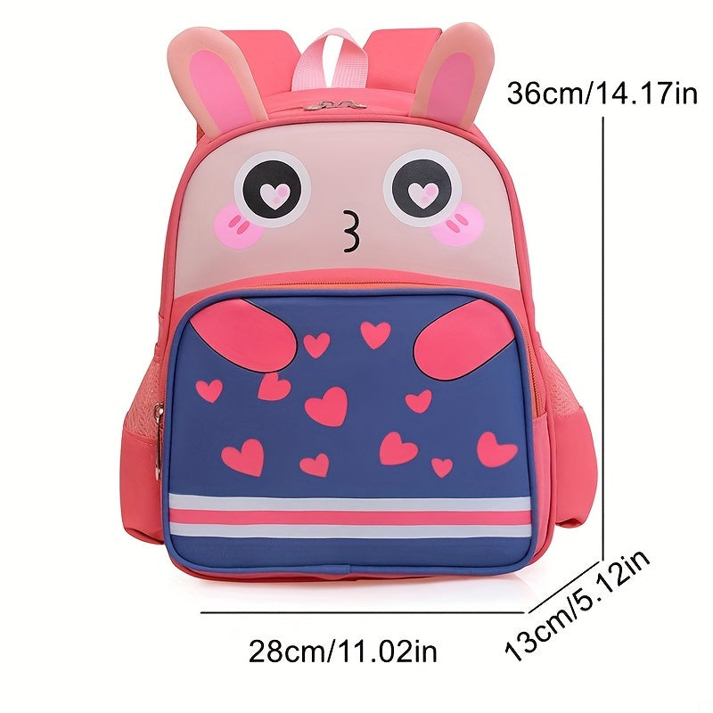 Children's Cartoon School Bag Spine Protection Backpack for Ages 3-6