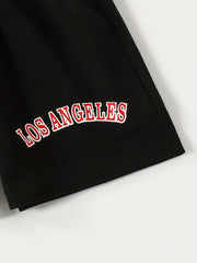 Toddler Boys Letter LOS ANGELES Graphic Shorts
