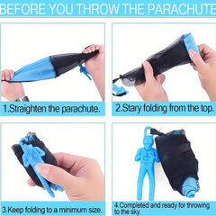 Parachute Toy Set for Outdoor Adventure - 4pcs