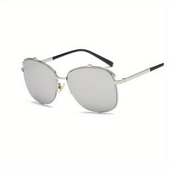 Unisex Oval Frame Personality Sunglasses UV Protection Windproof Sunglasses