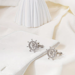 Stainless Steel French Business Men's Cufflinks