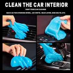 Car Cleaning Gel 160g with Coasters, Dust Removal for Air Vent Interior