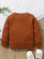 Rainbow Printed Sweatshirt for Kids - Casual Top for Autumn and Winter