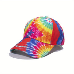 Tie Dyed Gradient Sunshade Baseball Cap for Men Women
