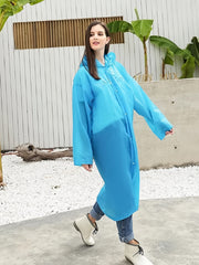 Hooded Rain Ponchos for Adults and Kids - Waterproof Coats