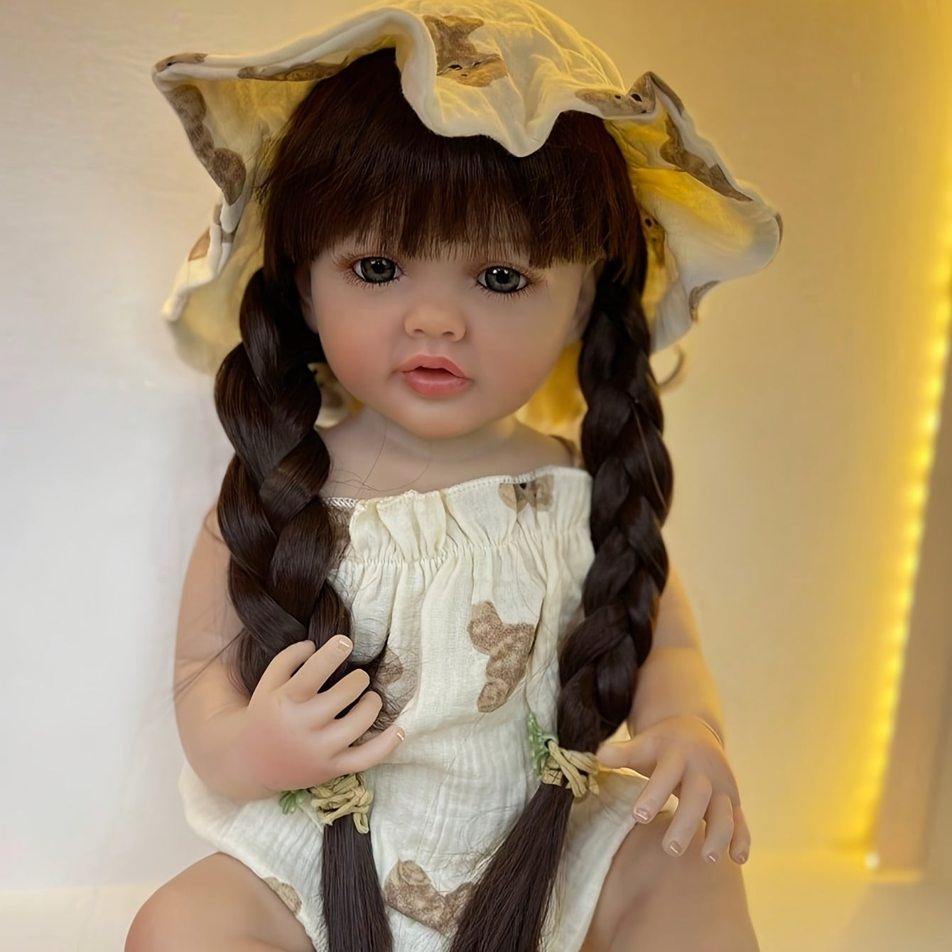 22in Full Vinyl Body Doll Reborn Kids Lifelike Girl Princess