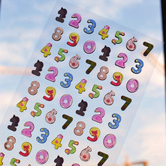 3D Candy Crystal Sticker Epoxy Number Letter DIY Phone Case Decoration