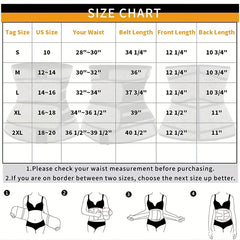 Zipper Waist Trainer Tummy Control Girdle Belt