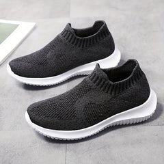 Breathable Lightweight Woven Shoes Soft Sole Shock Absorption Sock Shoes