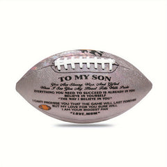 Engraved Size 9 Football - Christmas Gift for Son