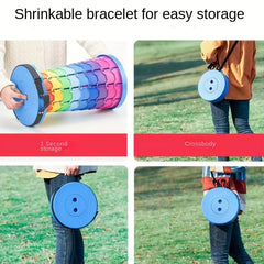Portable Folding Small Stool Plastic Retractable Adjustable Stool