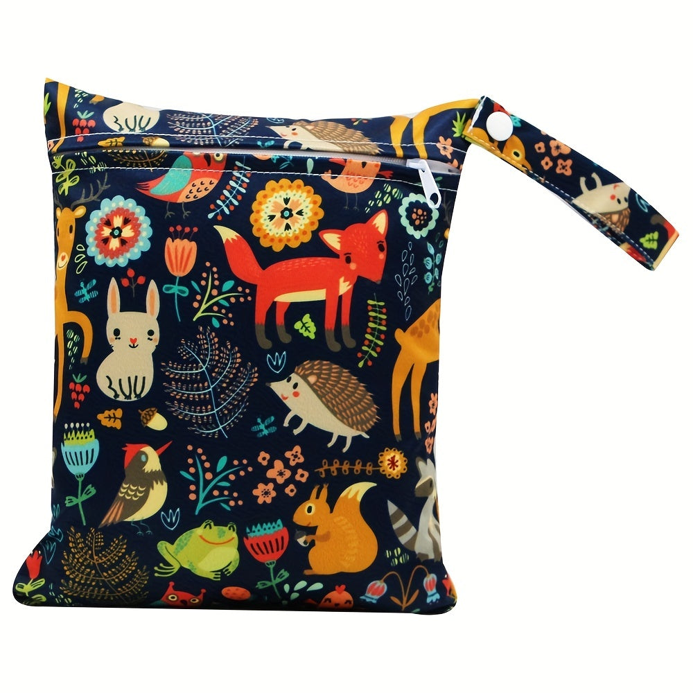 Adorable Animals Print Reusable Wet Bag Keep Your Bag & Convenient