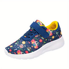 Halloween Cartoon Pattern Low Top Sneakers for Boys