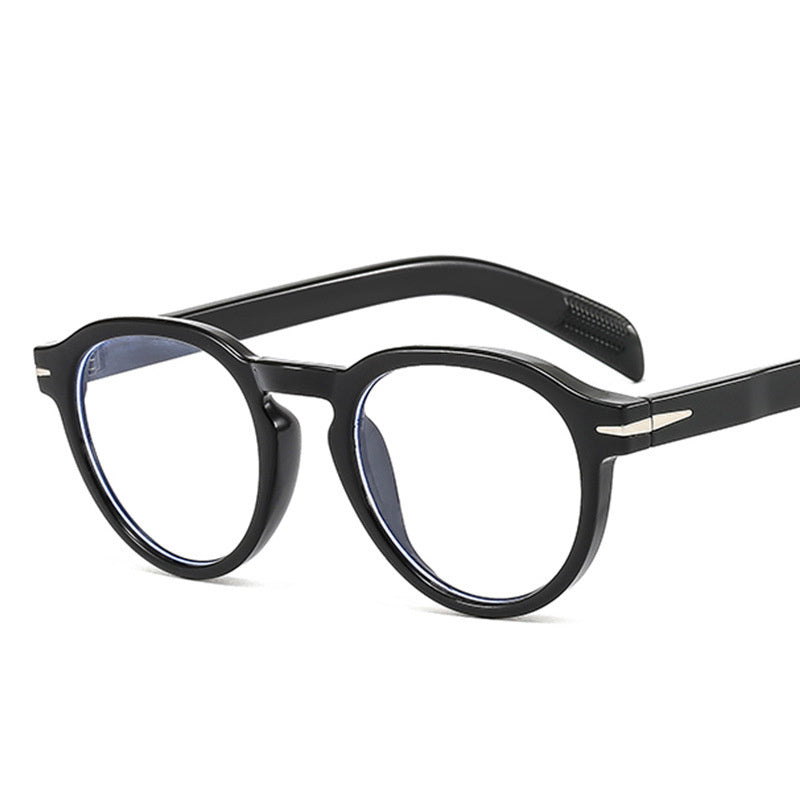 Light Blocking Glasses Frame Round Rice Nail Glasses Frame