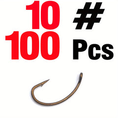 100pcs Barbless Trout Fishing Hooks for Flies Jig Nymph Stonefly Caddis Wet/Dry