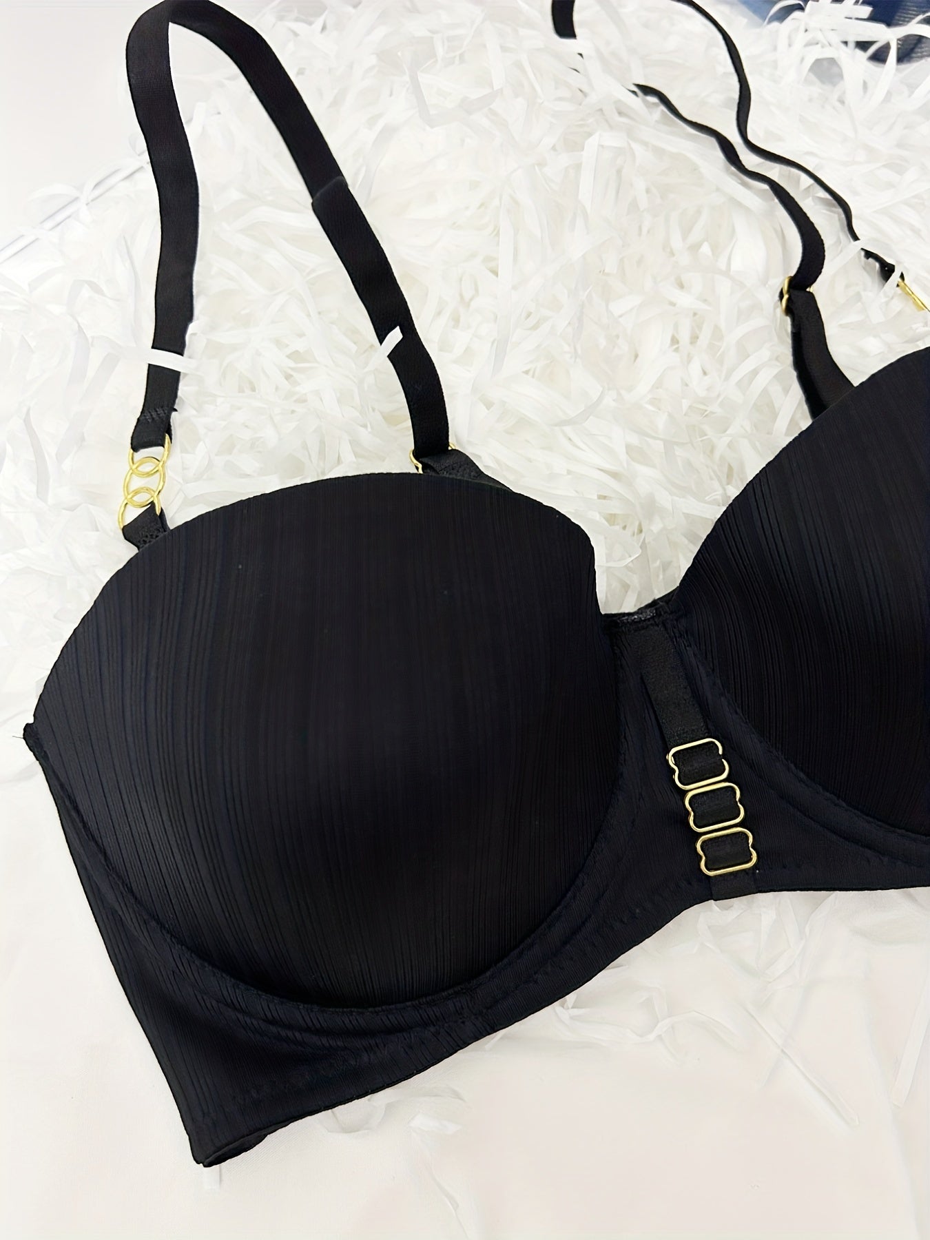 Solid T Shirt Bra Comfy & Breathable Push Up Bra Women's Lingerie