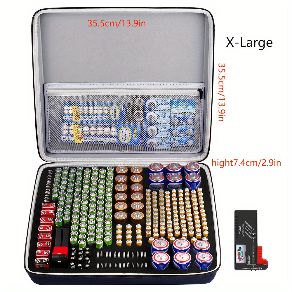 Battery Organizer Storage Box Holds 148 Batteries AA AAA C D 9V