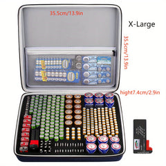 Battery Organizer Storage Box Holds 148 Batteries AA AAA C D 9V
