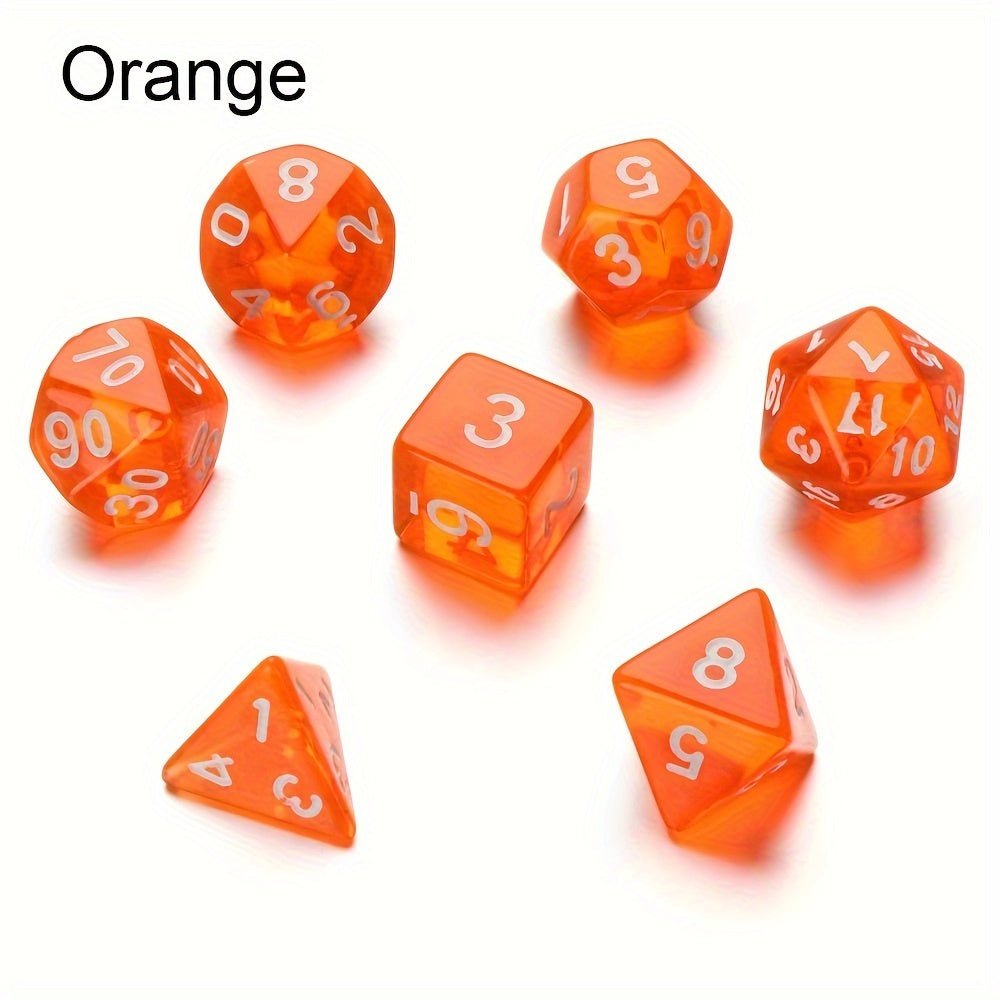 7 Piece Sided Dice Set for Party Fun