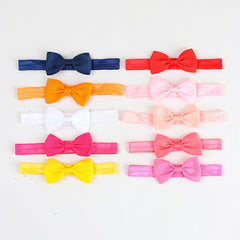 10pcs Baby Headbands Ribbon Bow Hair Accessories