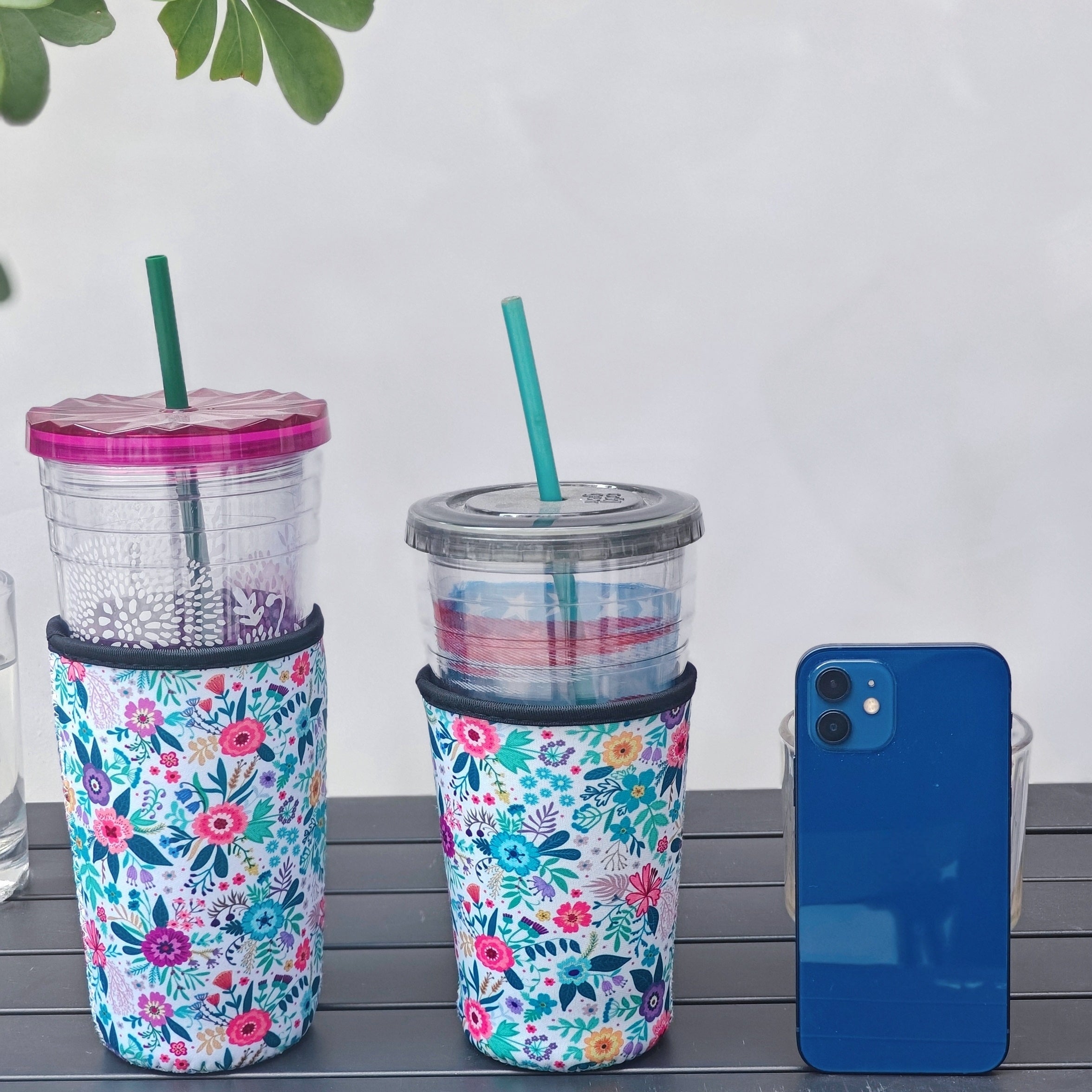 Leopard Printed Neoprene Coffee Cup Sleeve for 22-32oz Cup