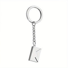 Personalized Engraved Envelope Pendant Keychain