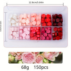 150pcs Boxed Colored Wax Pellets Sealing Wax Particles
