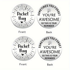 You're Awesome Appreciation Gift - Pocket Hug Token Double Sided Coin