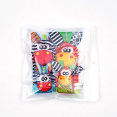 Baby Gift Set: 4 Puzzles, Watchband, Rattle, Socks