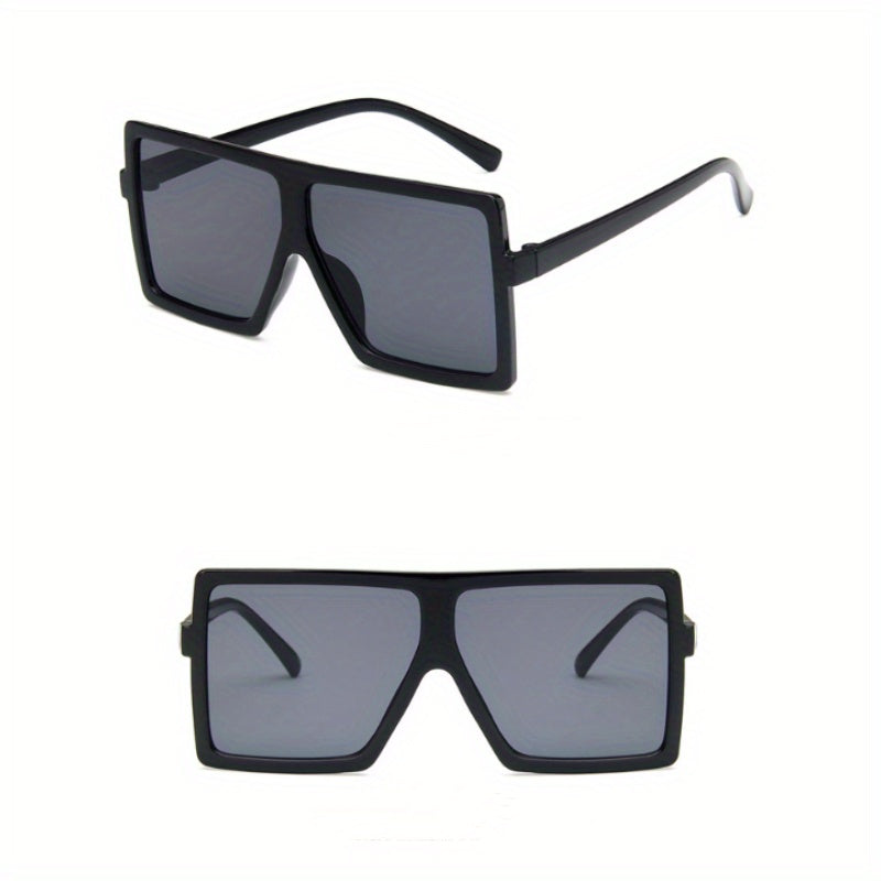 Punk Square Frame Sunglasses Sun Protection for Summer Holiday