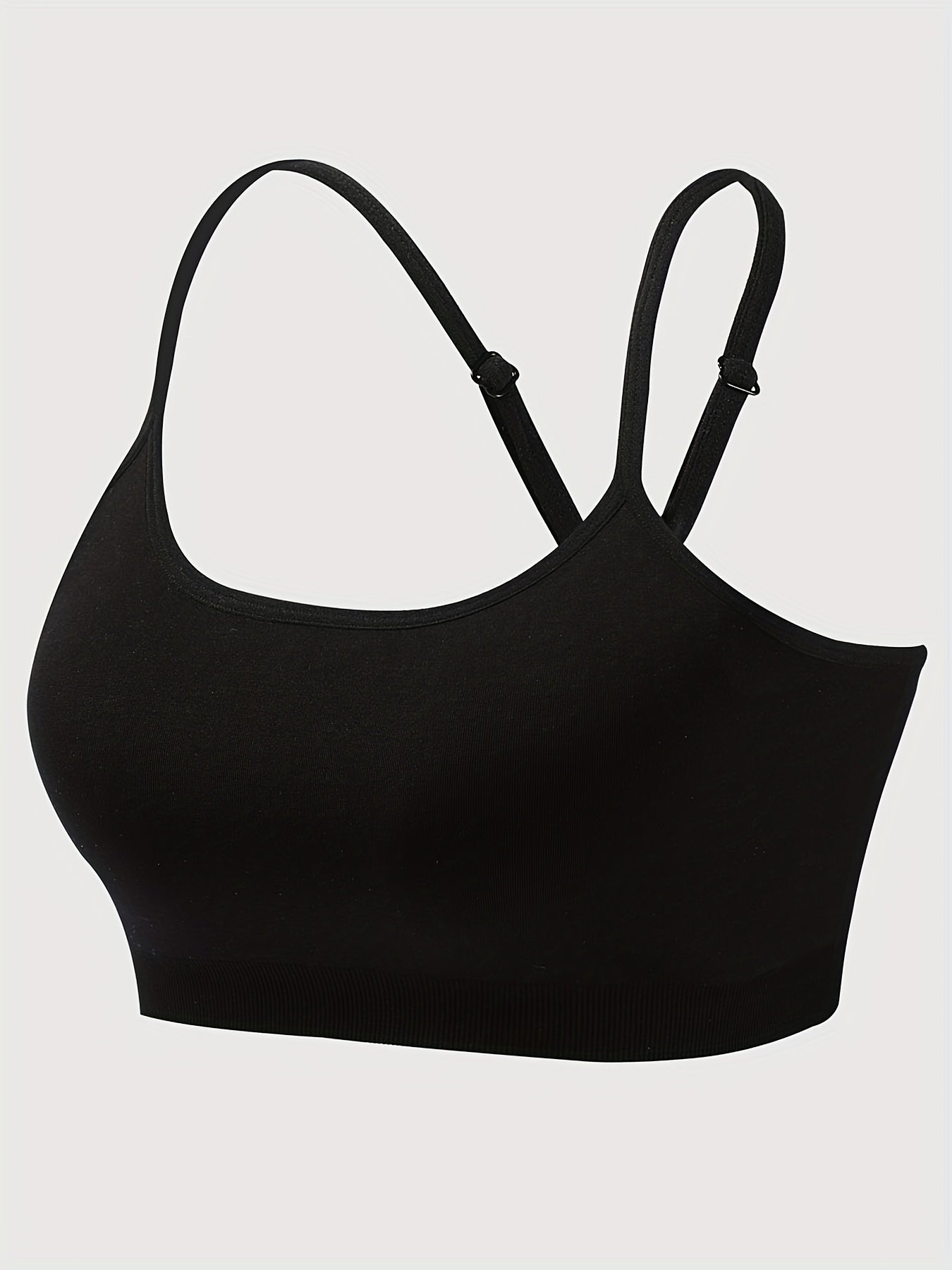 Sports Bra Solid Cross Back Yoga Fitness Workout Top