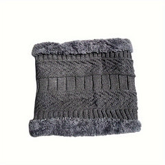 Velvet Winter Beanie Hat & Scarf Set for Men and Women
